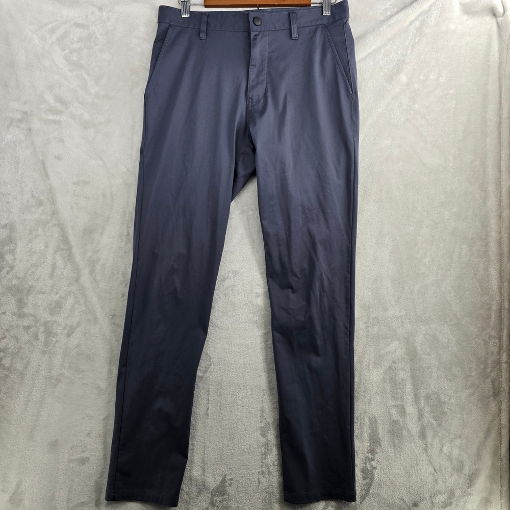 RHONE Commuter Pants Mens 31 Blue Slim Fit Stretch‎ Performance Travel Chinos